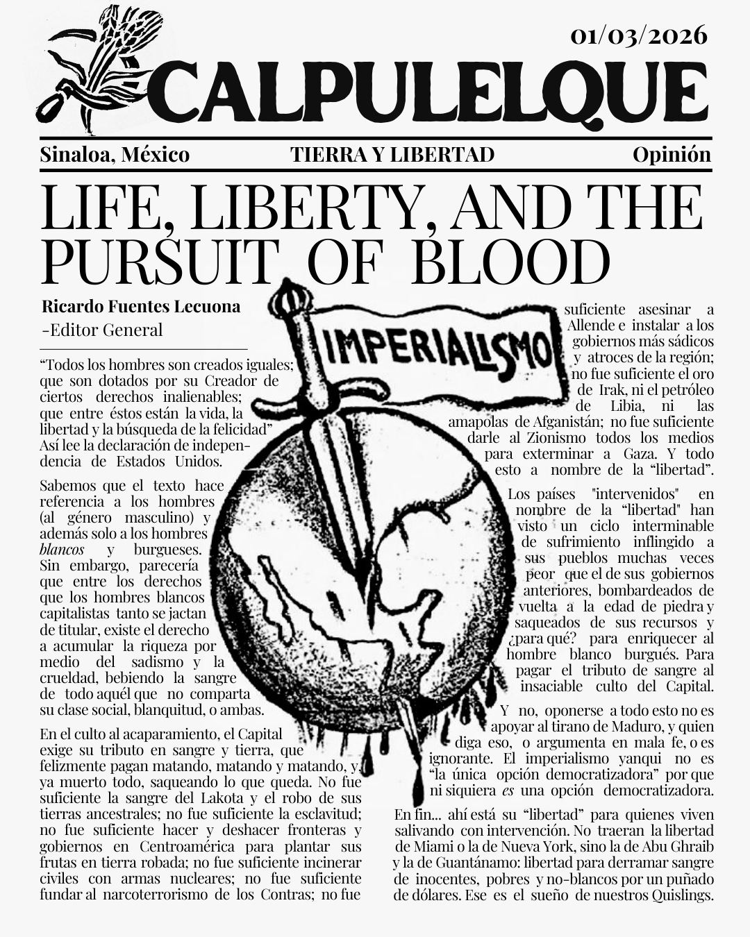 “LIFE, LIBERTY, AND THE PURSUIT OF BLOOD”